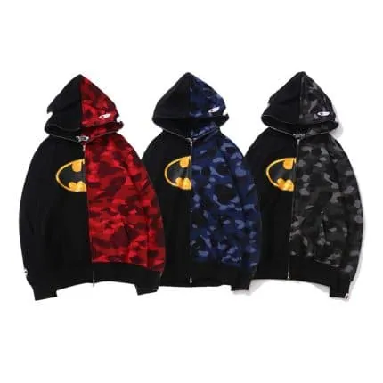 BAPE x DC Batman Color Camo Full Zip Hoodie