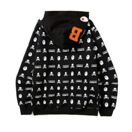 BAPE Zip Hoodie Unisex Cardigan Skull Sweater