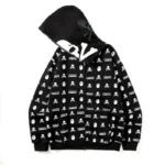 BAPE Zip Hoodie Unisex Cardigan Skull Sweater