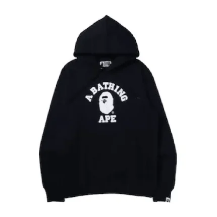 BAPE College Pullover Hoodie – Black