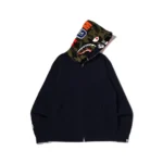 BAPE Crazy Face Full Zip Hoodie – Navy