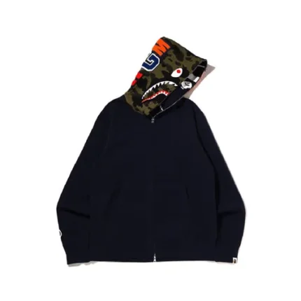 BAPE Crazy Face Full Zip Hoodie – Navy