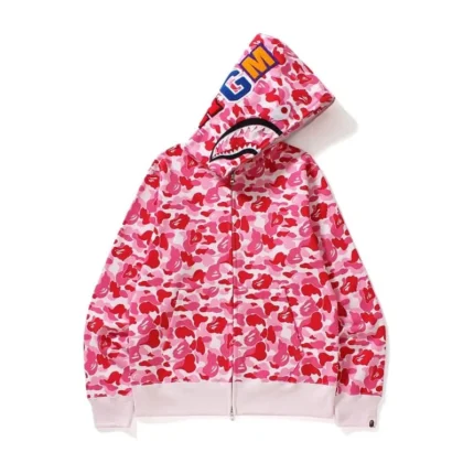 BAPE Pink Camouflage Hooded Jacket