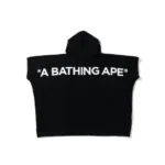 BAPE Poncho Pullover Hoodie – Black