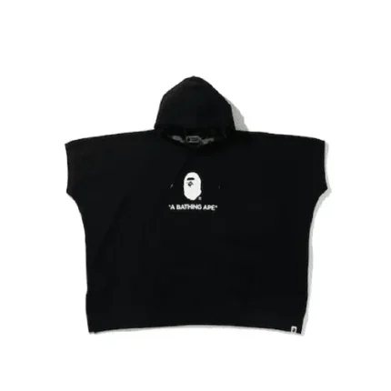 BAPE Poncho Pullover Hoodie – Black
