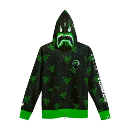 BAPE x Razer Camo Shark Full Zip Hoodie