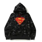 BAPE x DC Superman Color Camo Pullover Hoodie