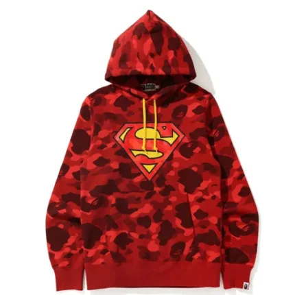 BAPE x DC Superman Color Camo Pullover Hoodie