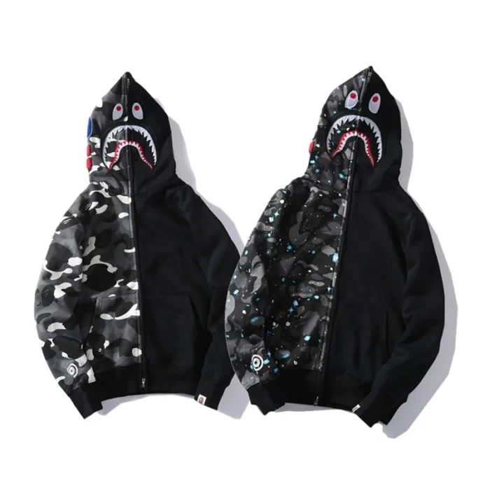 BAPE x Neighborhood NBHD Shark Hoodie Glow In Dark