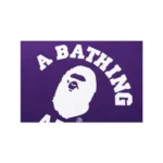 Purple BAPE College Crewneck