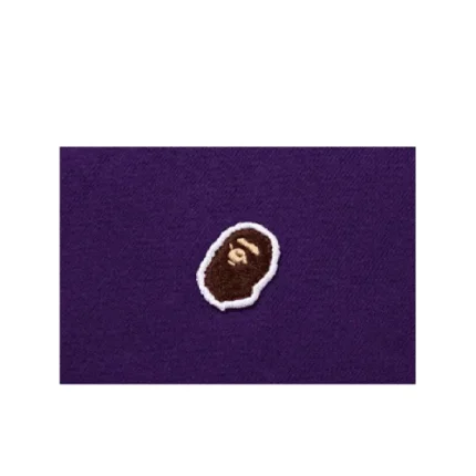 Purple BAPE One Point Pullover Hoodie