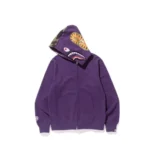 Purple BAPE Shark Full Zip Hoodie