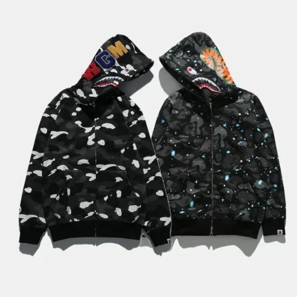 Real BAPE Shark Camouflage Sweatshirt