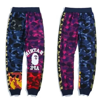 BAPE Ape Head Camouflage Sticking Cloth Multicolor Trouser