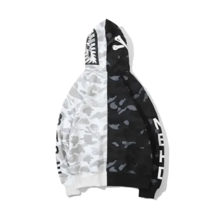 BAPE Dual Camo Zipper Velvet Padded Hoodie