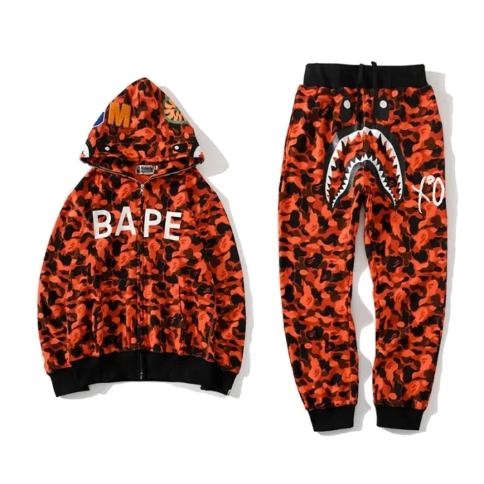 BAPE Hoodie XO Joint Venture Camouflage Red Hoodie