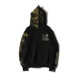 BAPE Shark Camouflage Sleeve Printing Thin Hooded Jacket