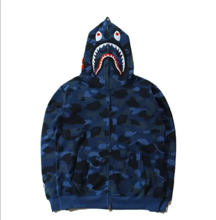 BAPE Shark Camouflage Sweatshirt Hoodie