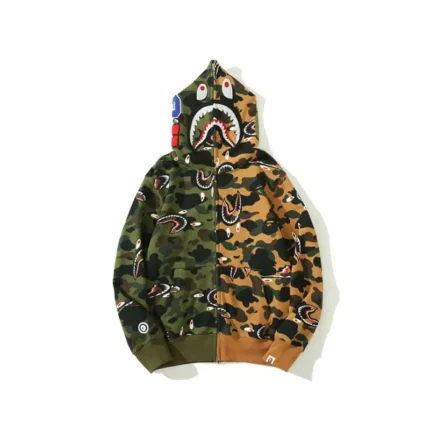 BAPE Sweater Shark Head Coat Dual Camo