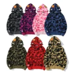 BAPE x COACH Shark Camouflage Hoodie