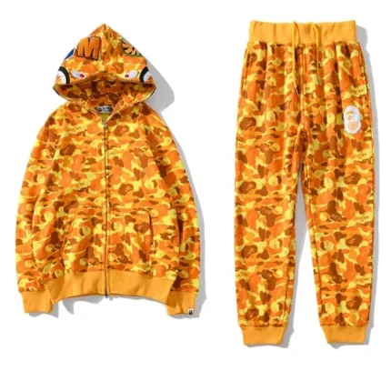 BAPE x PUBG Orange Camouflage Set