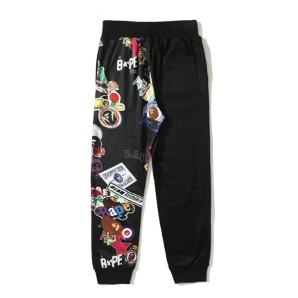 Printed BAPE Color Block Casual Pants