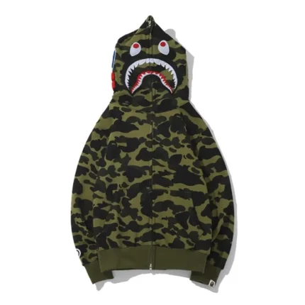 Real BAPE Shark Hooded Coat